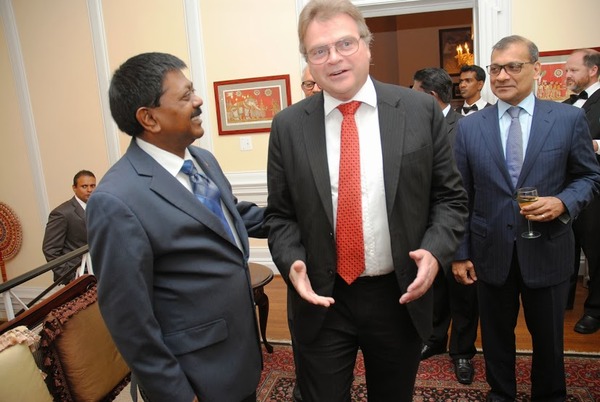 Ambassador Wickramasuriya with Mr. Michael Delaney